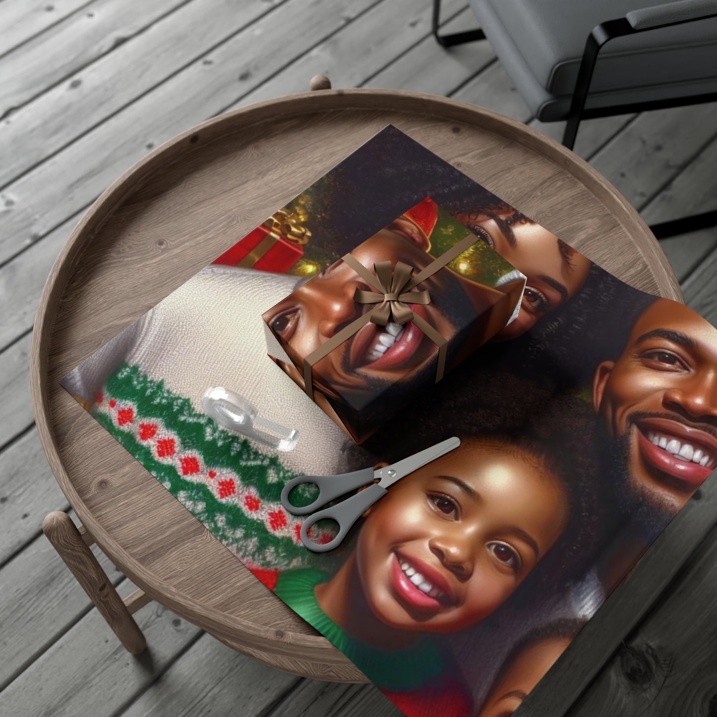 Black Family Wrap Papers (Christmas)