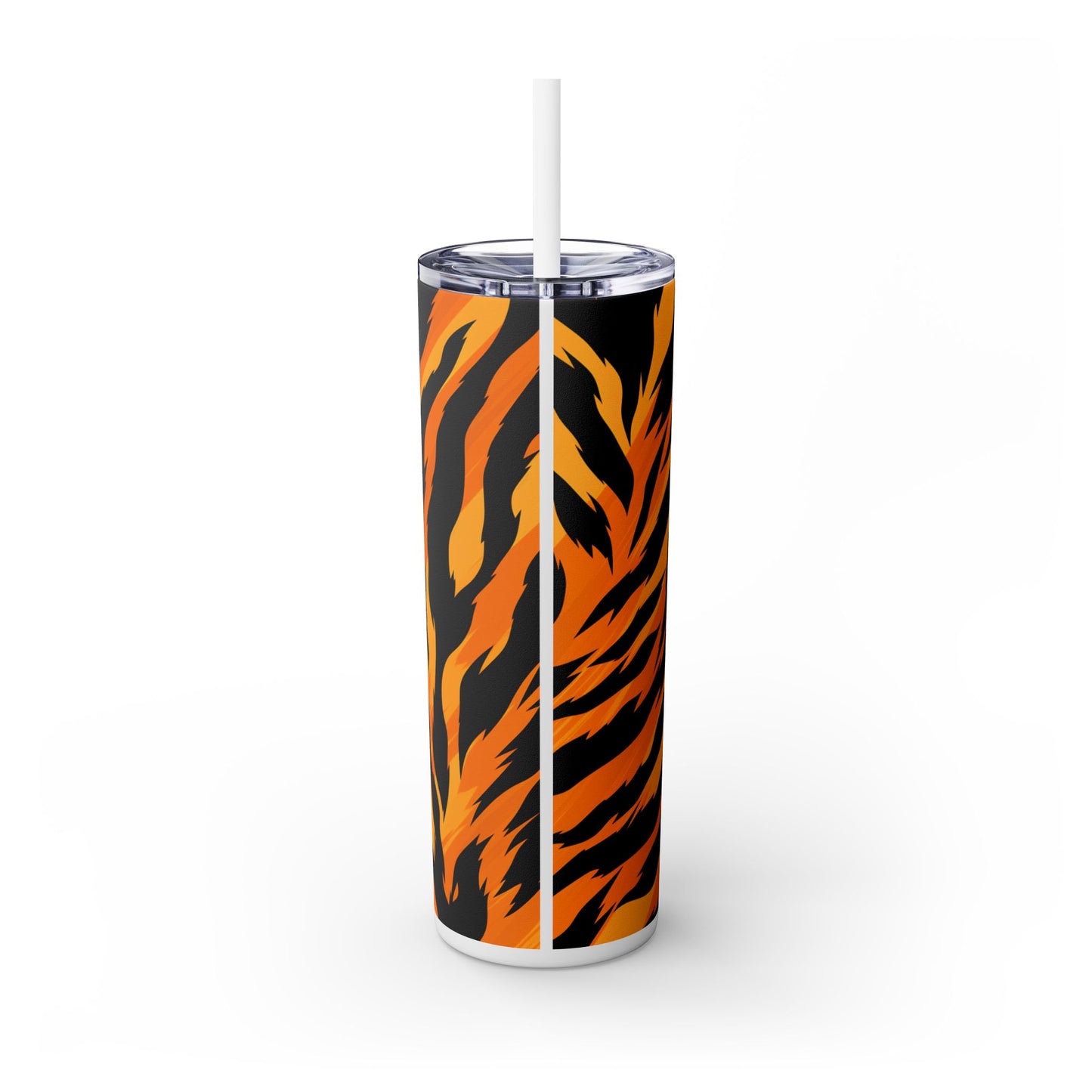 Animal Print Skinny Tumbler with Straw, 20oz