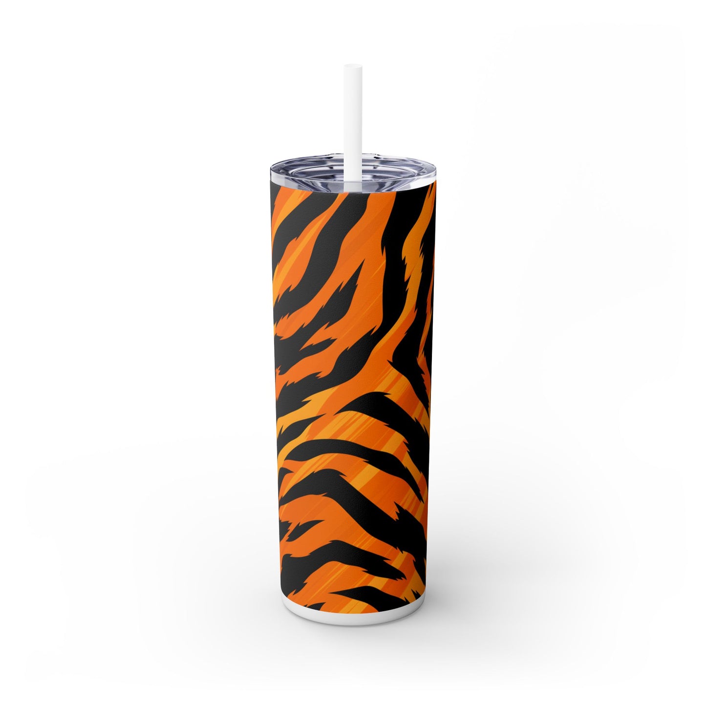 Animal Print Skinny Tumbler with Straw, 20oz