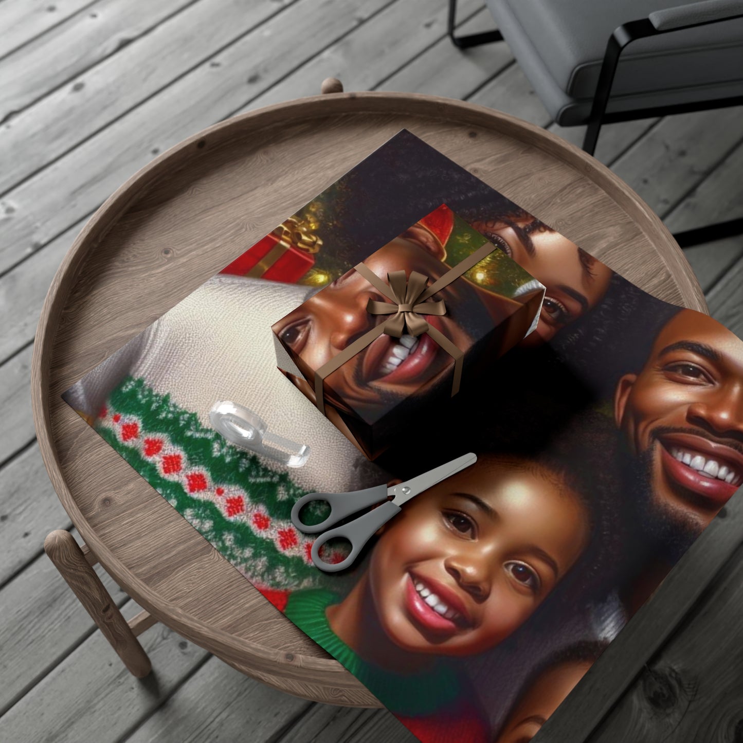 Black Family Wrap Papers (Christmas)