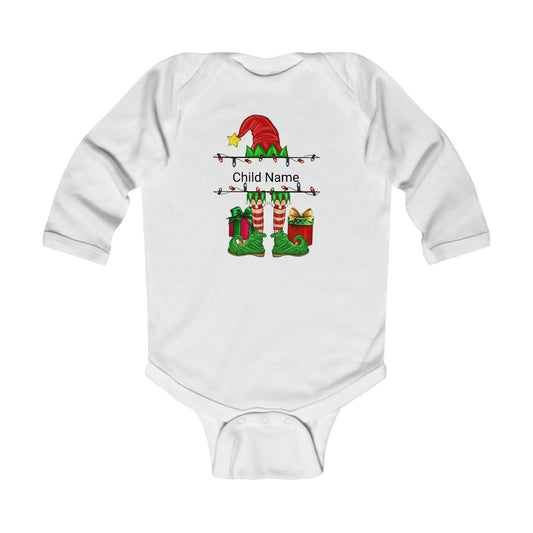 Red Infant Long Bodysuit (Chirstmas)