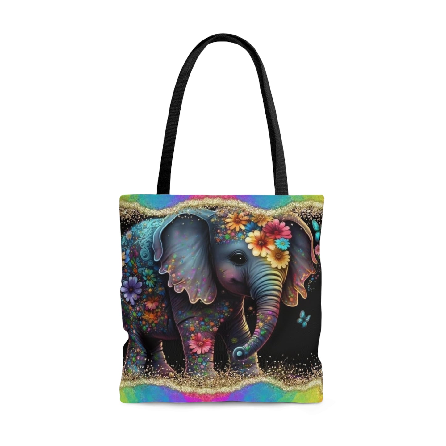 Colorful Elephant Tote Bag (AOP)