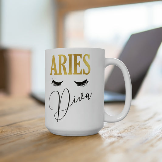 Aries Diva Mug - 15oz