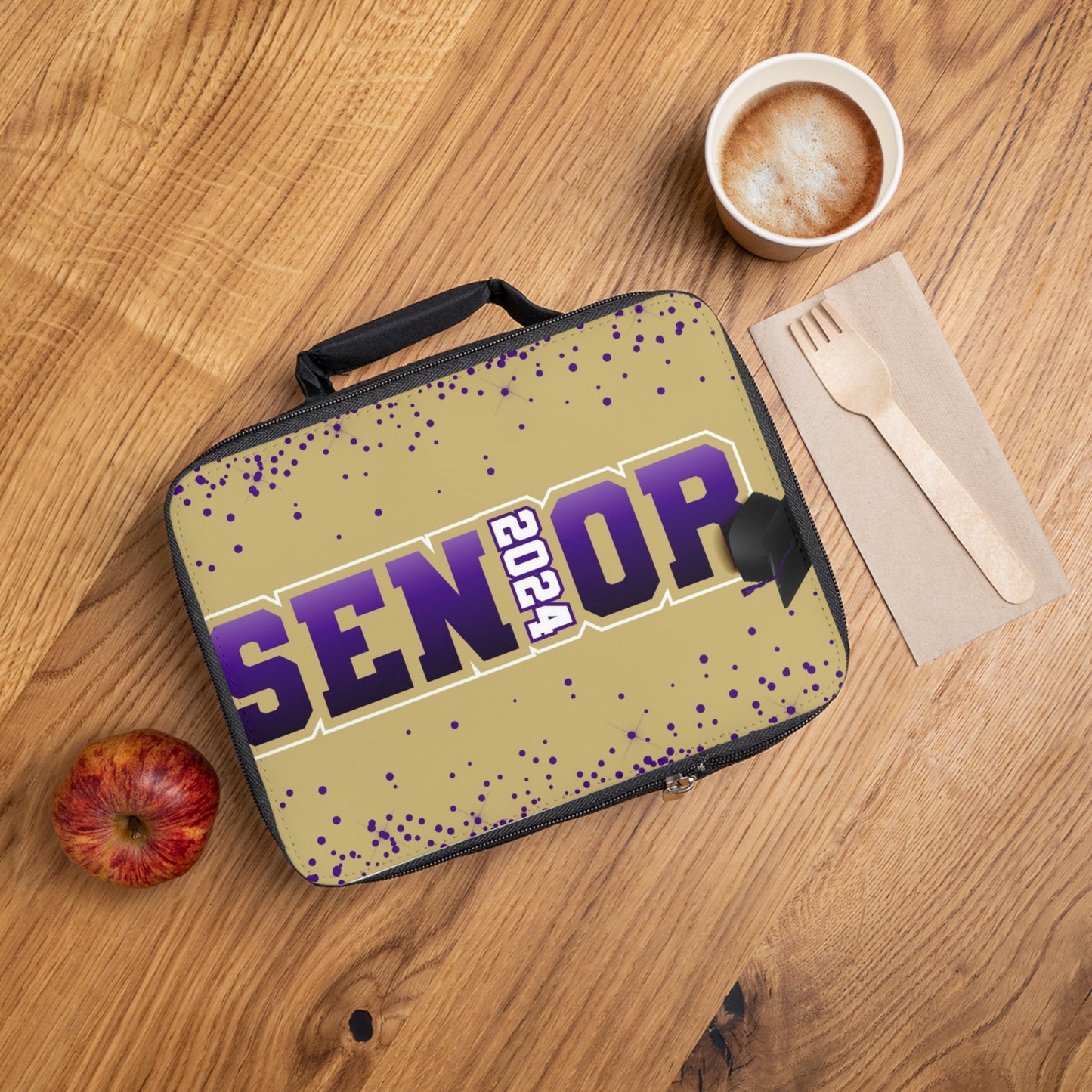 Purple Senior 2024 Lunch Bag