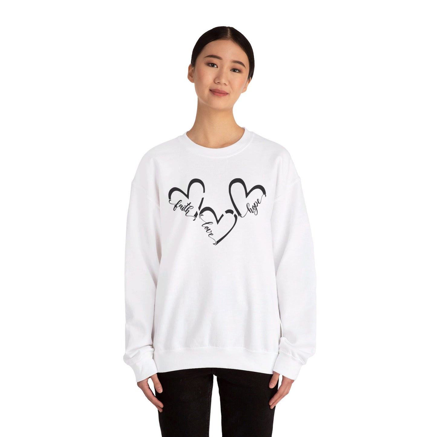 Faith Love Hope Crewneck Sweatshirt