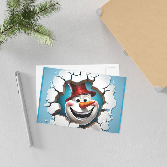 Crackin Snowman Postcards (Christmas)