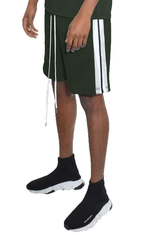 Solid Tape Shorts Above the Knee Sweat Short