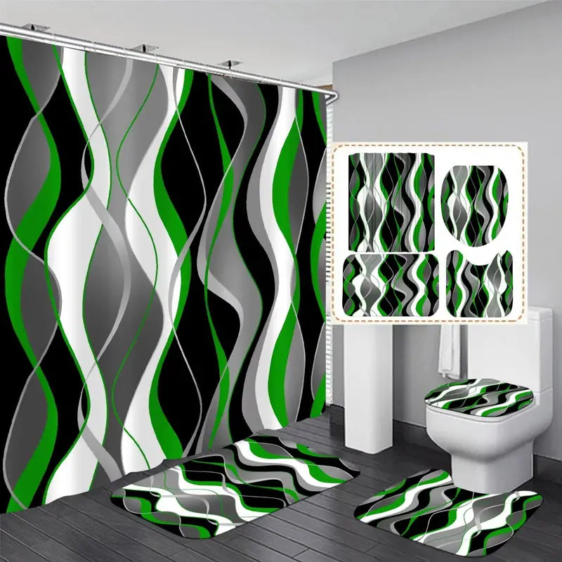 5 Pattern Designs SHOWER SET