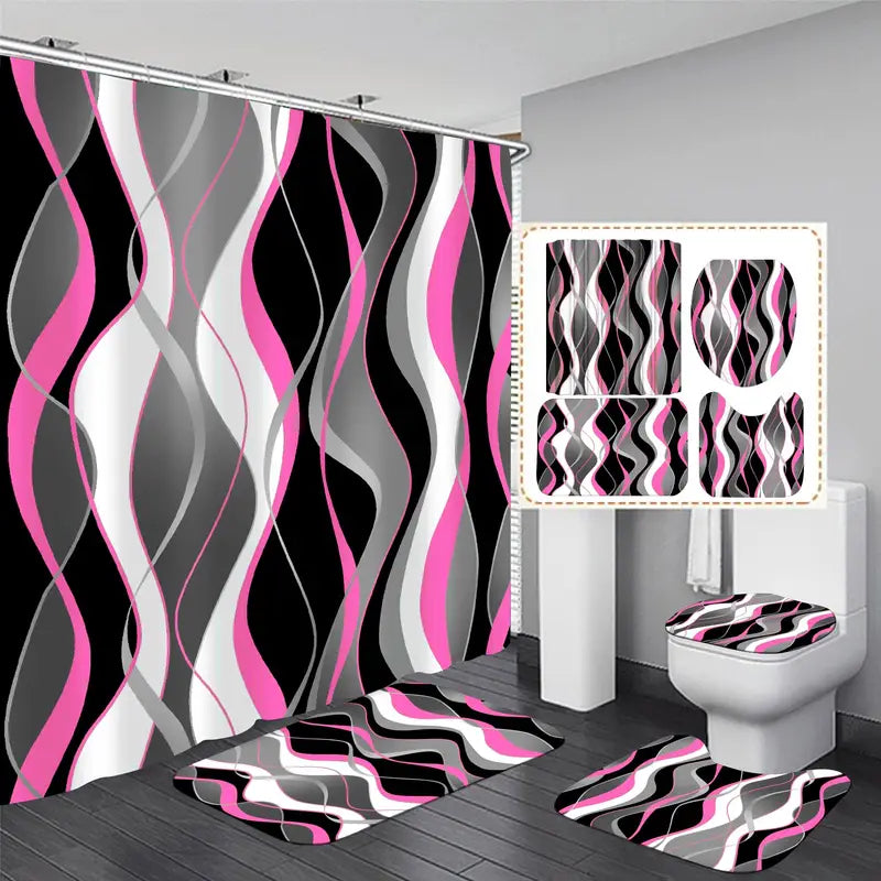 5 Pattern Designs SHOWER SET