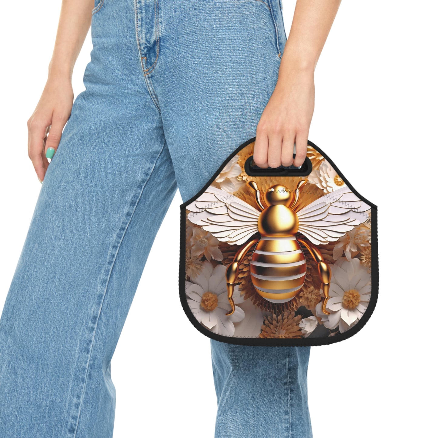 Gold Bee Lunch Bag