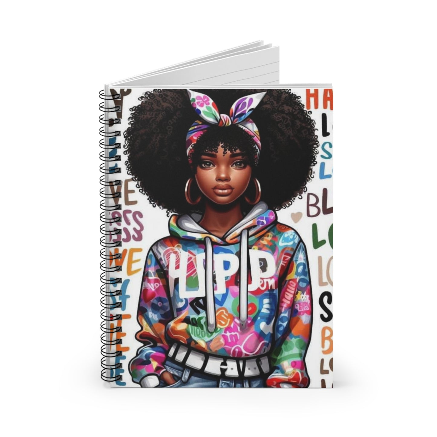 Colorful Fro  - Spiral Notebook