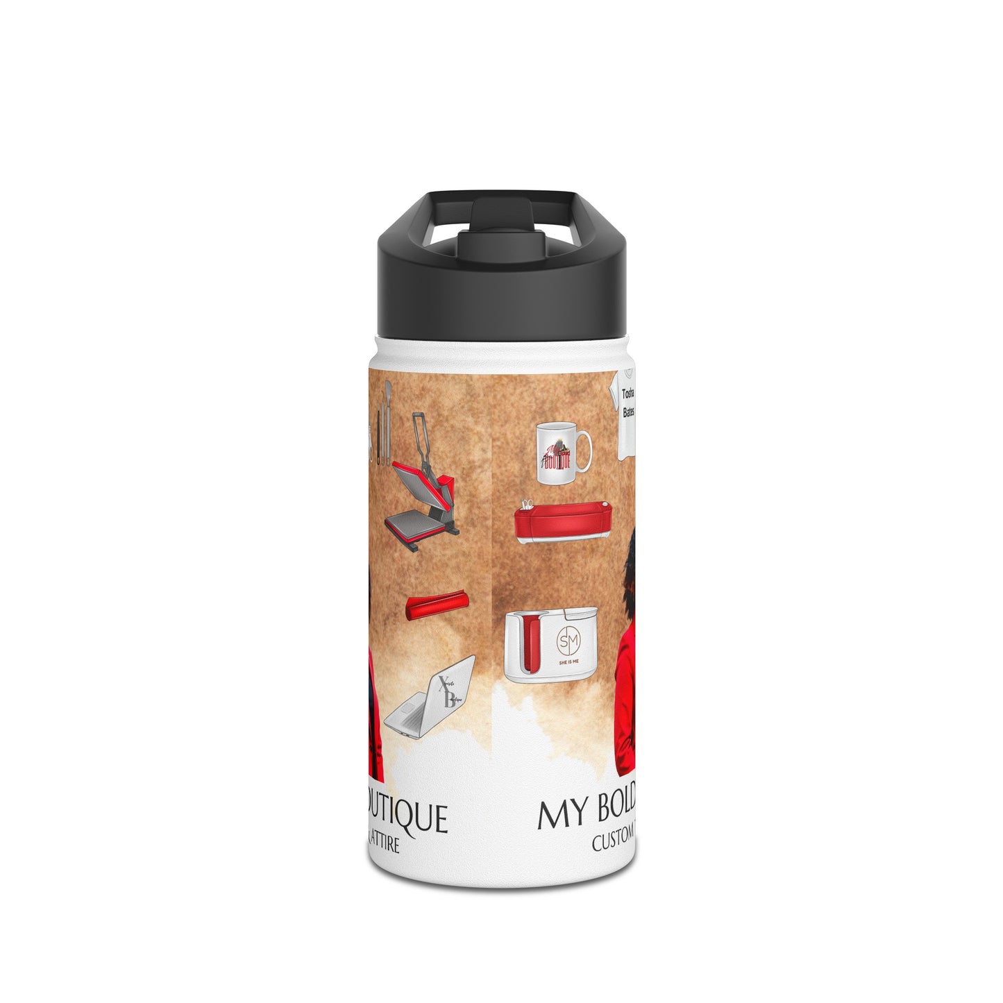 Customized Your Own. Stainless Steel Water Bottle, Standard Lid