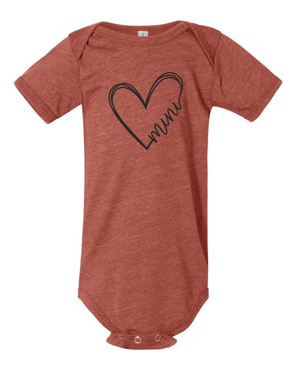 ONESIE Heart Mini Graphic Baby Onesie