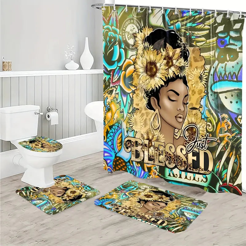 Blessed 4 Different Designs SHOWER SET