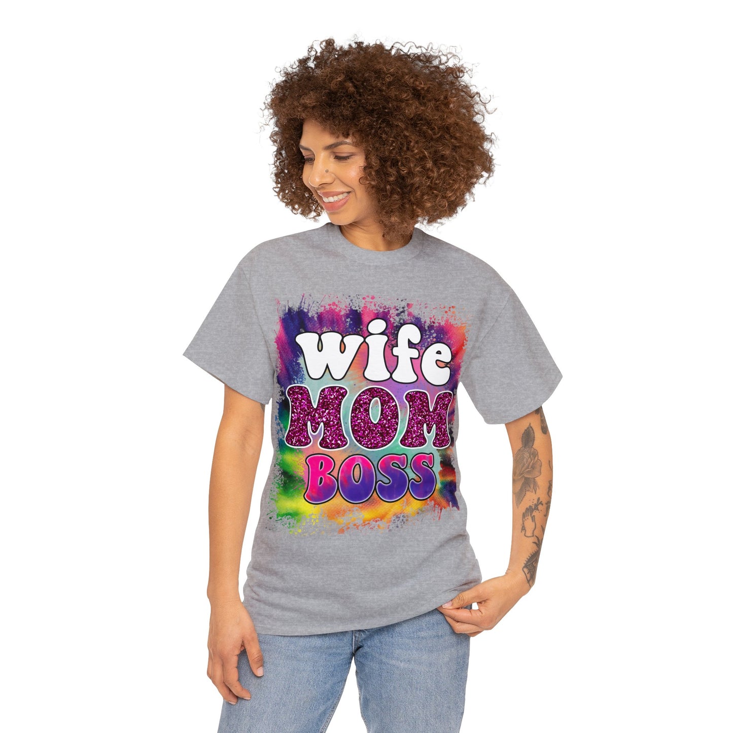 Tye Dye Wife Mom and Boss