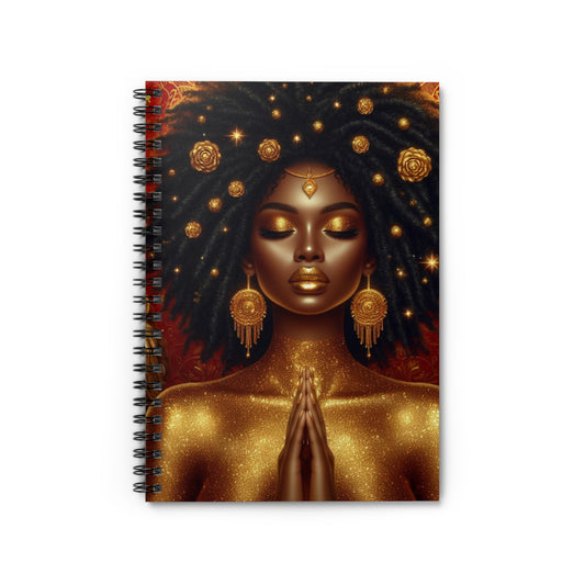 Pray Golden - Spiral Notebook