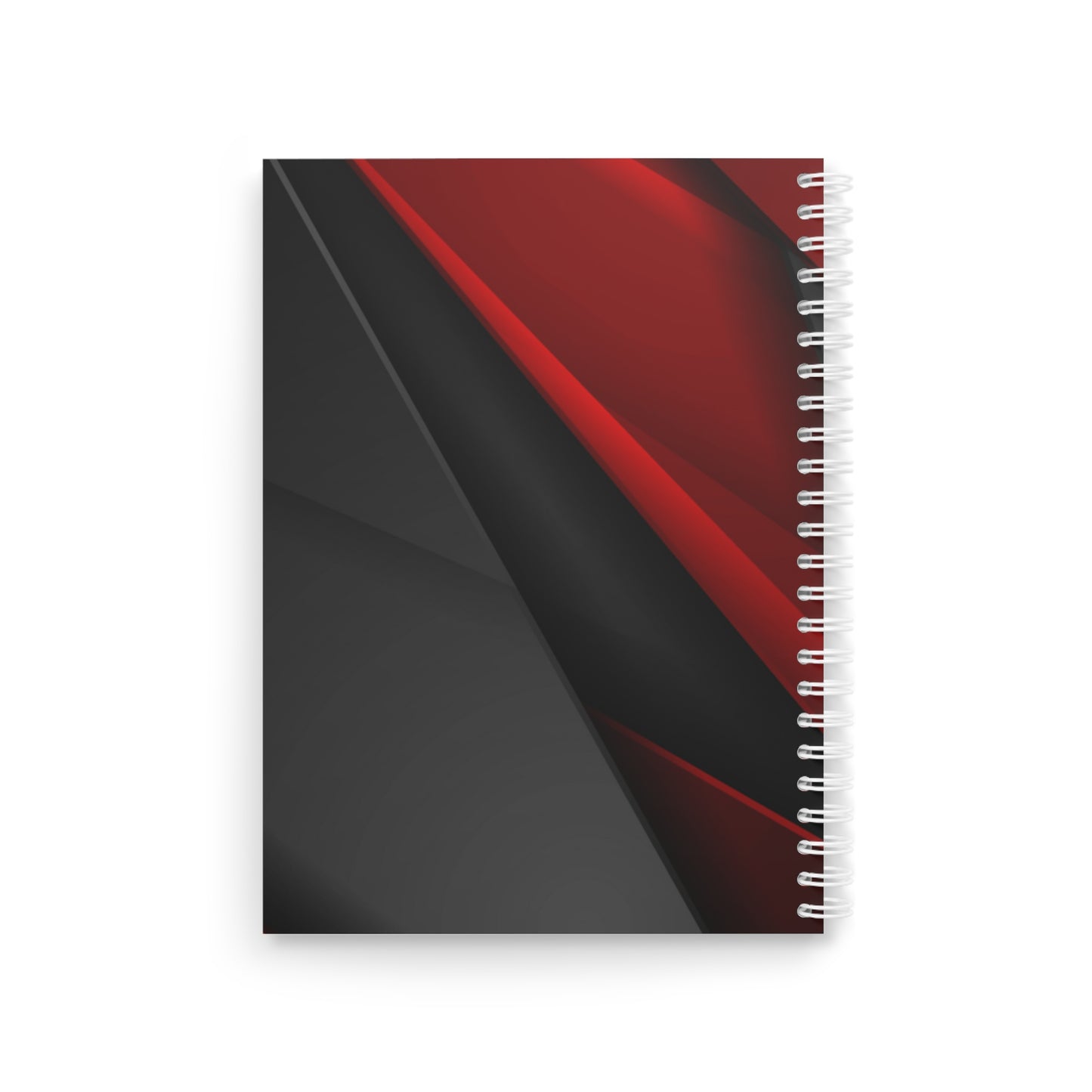 Black and Red -  Spiral Notebook