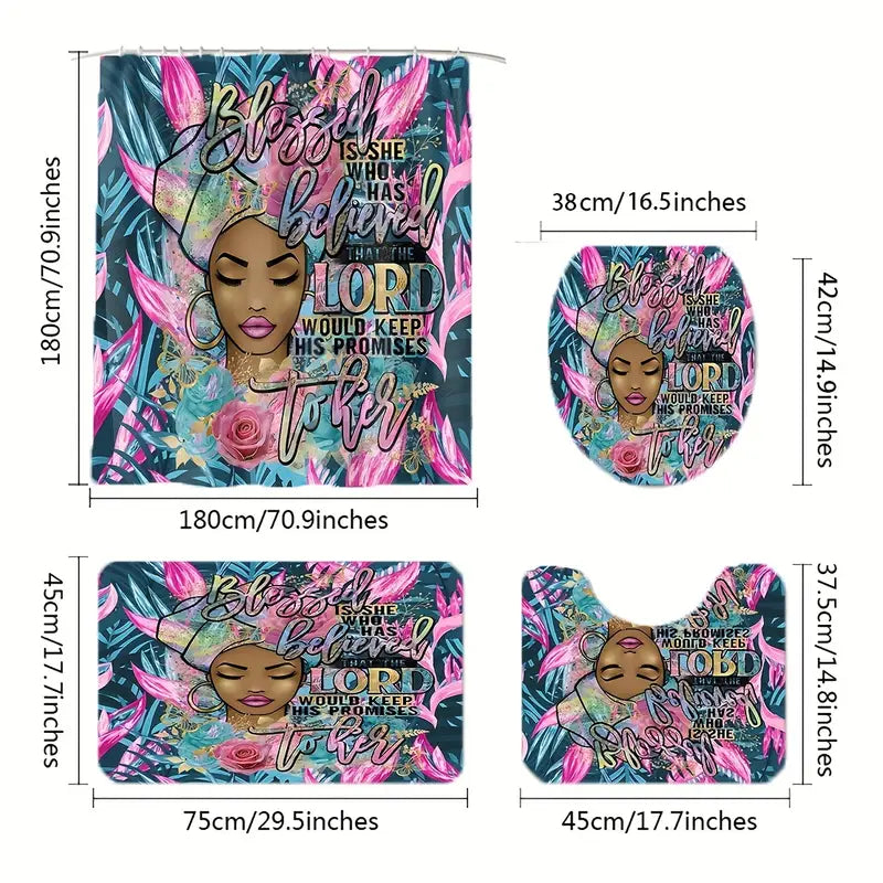 Blessed 4 Different Designs SHOWER SET