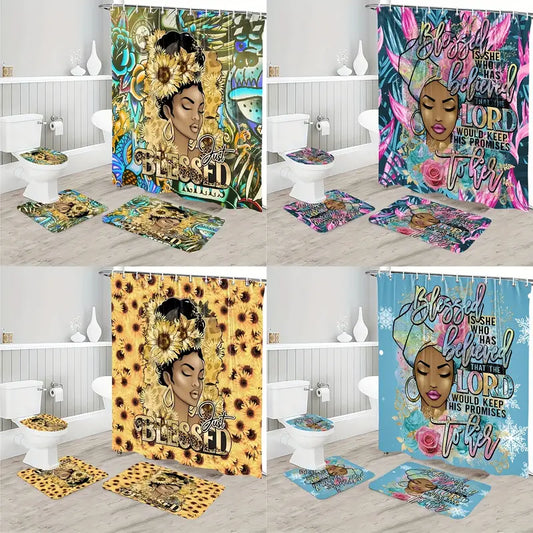 Blessed 4 Different Designs SHOWER SET