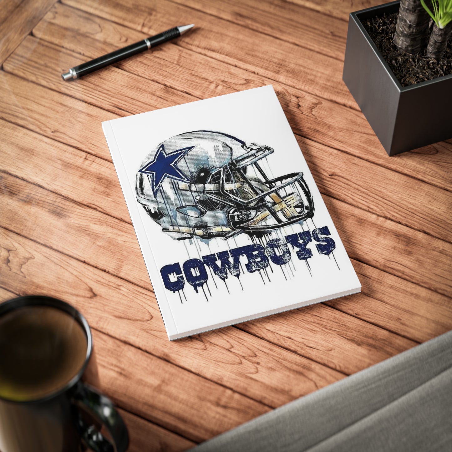 Cowboys Stars and More  - Softcover Notebook