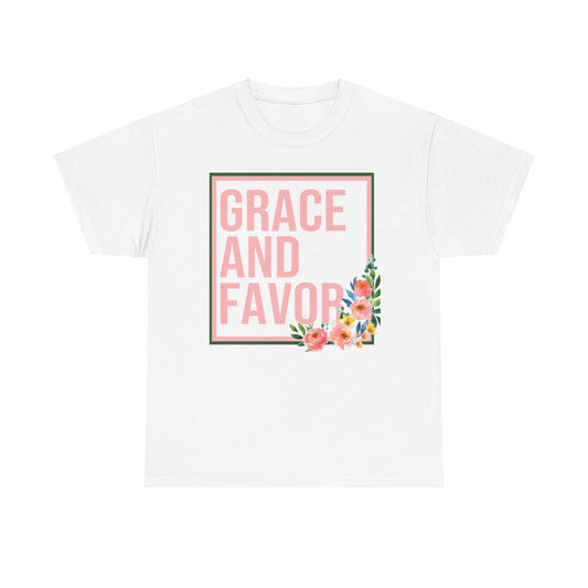 Grace and Flowers Cotton Tee