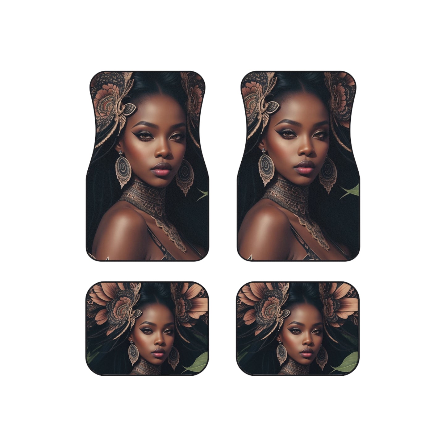 lady Garden Car Mats (Set of 4)