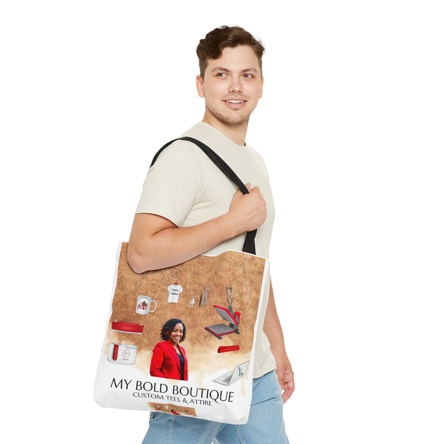 Tote Bag (AOP) - customized (bold)