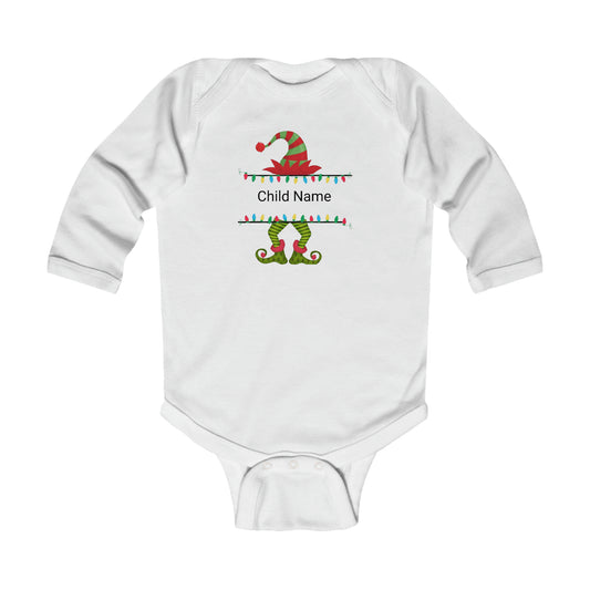 Green/Red Infant Long Bodysuit (Chirstmas)