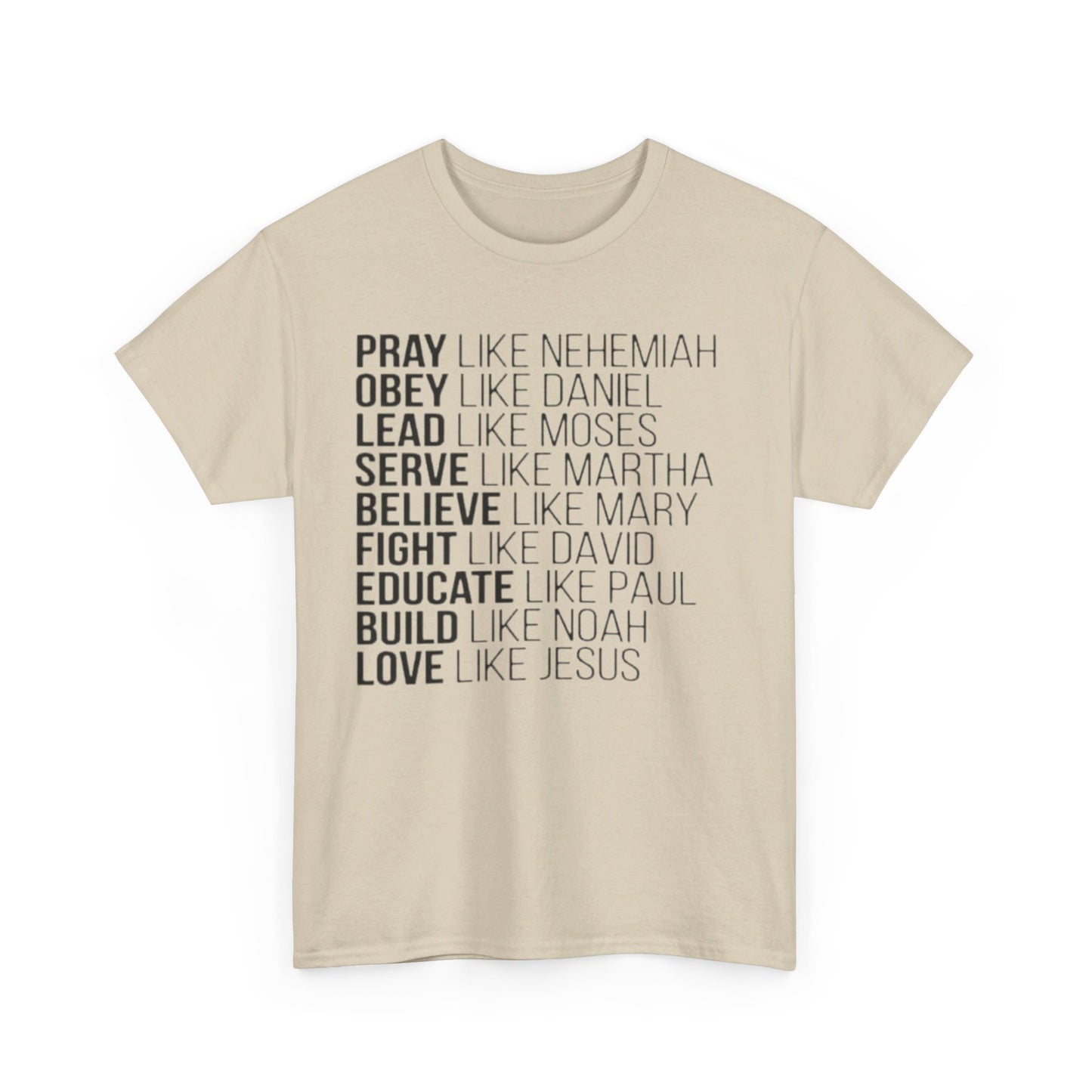 Pray, Love and Obey.  Tee