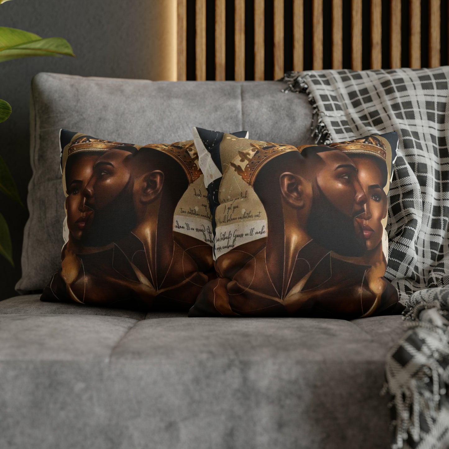 Couple (king/queen) Square Pillow Case