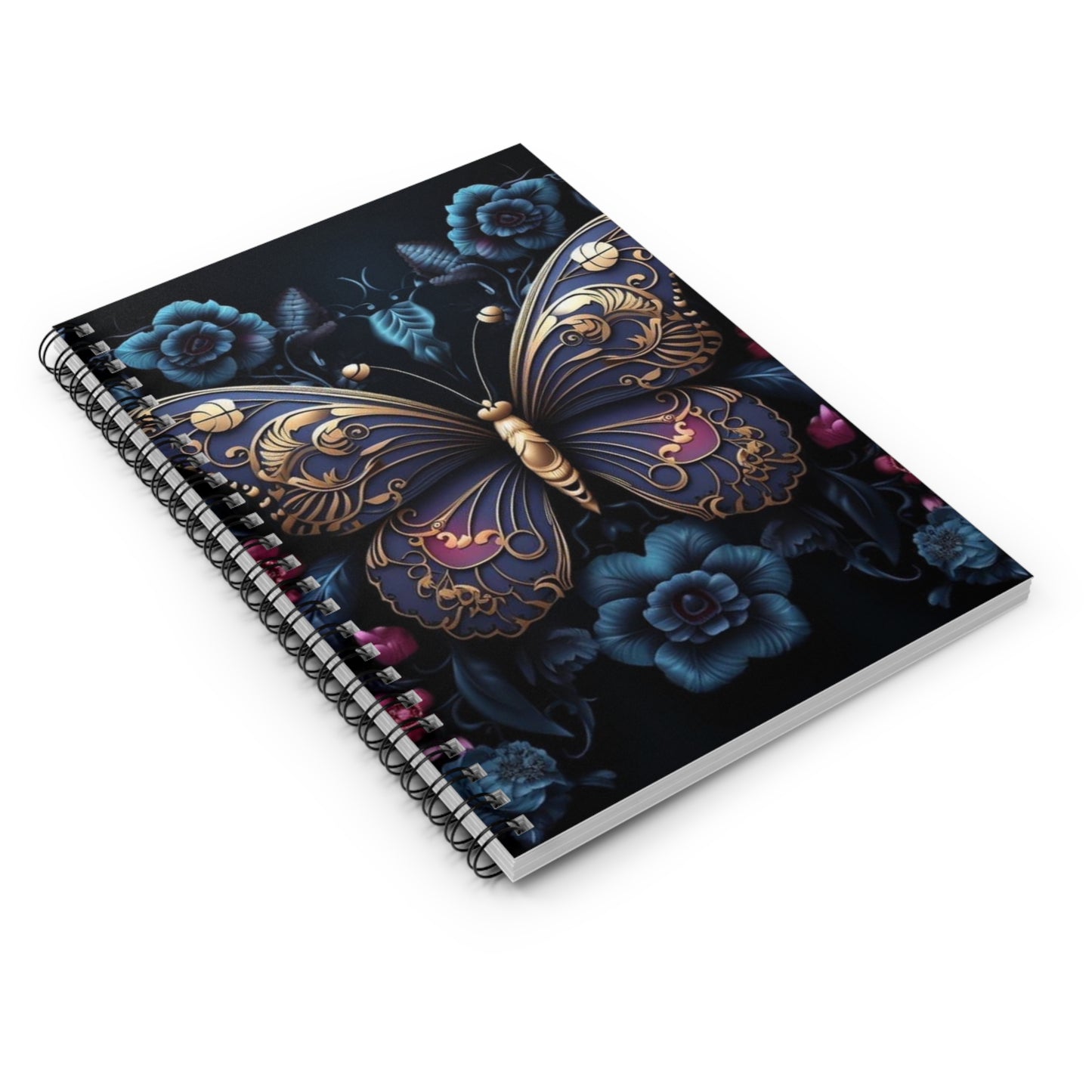 Black Butterfly - Spiral Notebook