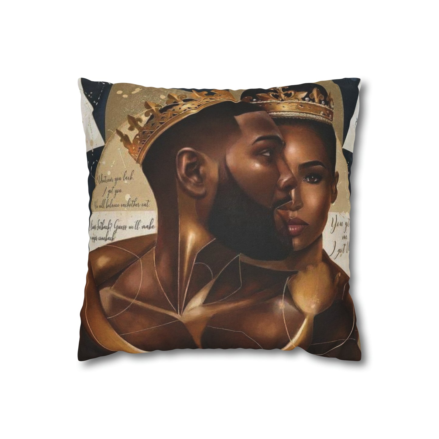 Couple (king/queen) Square Pillow Case