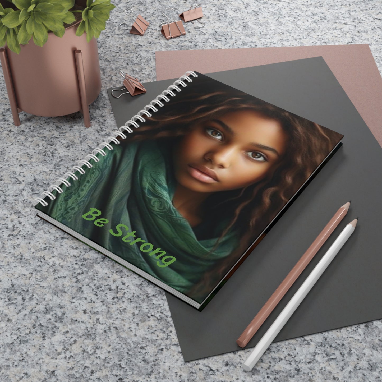 BE Strong (Girl)  Spiral Notebook