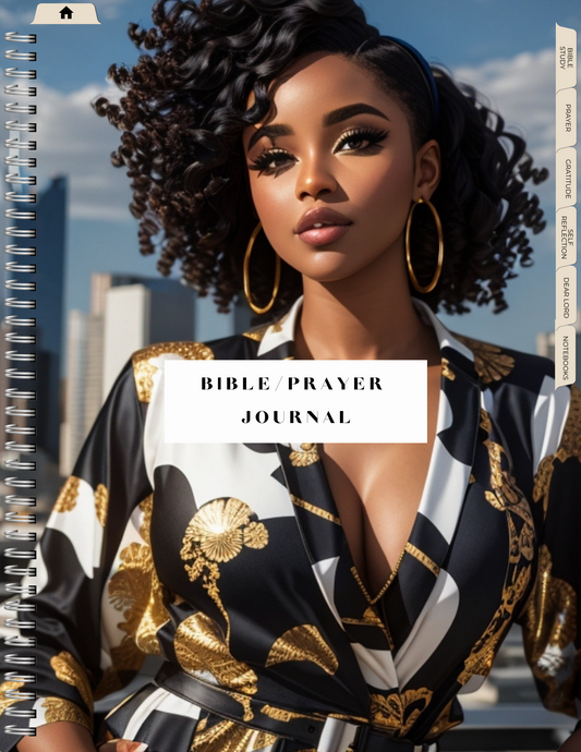 Sky scrapper Lady at the office Bible Study and Prayer Journal