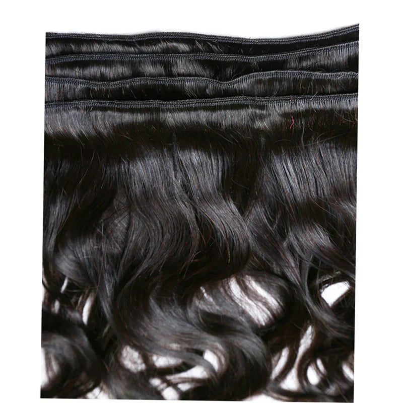 Brazilian 4 Bundles with 20' Lace Closure