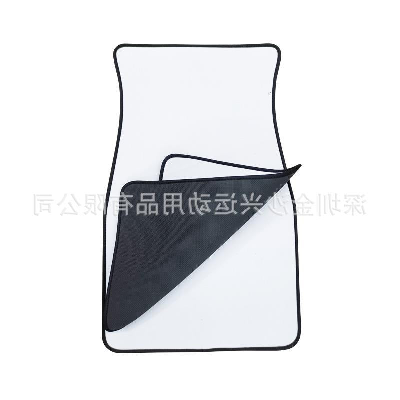 Blank White Non-slip Car Floor Mat For Sublimation Decoration Car Floor Mat