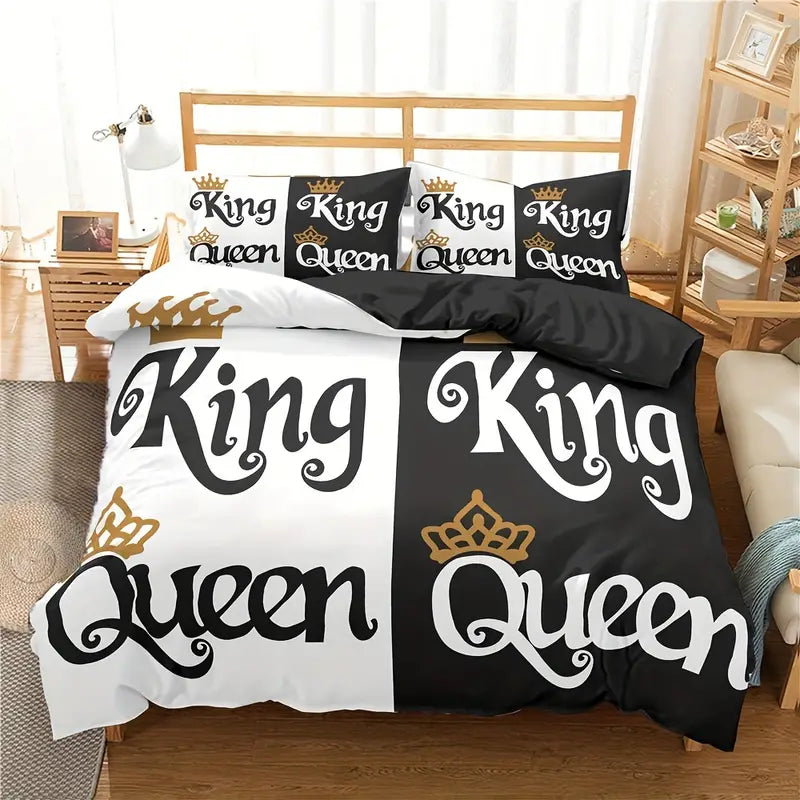 King/Queen 3 pc Cover Set - 3  Different