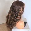 Mixed Highlights Lace Front Wig 150 % density