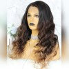 Ombre 3 color (1b,4,27) Lace Front Wig 150 % density