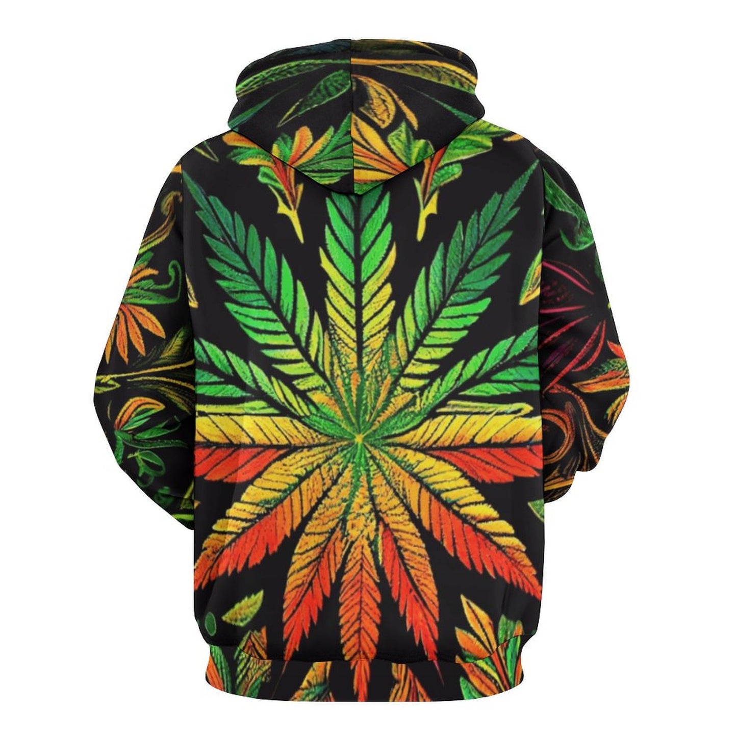 Colorful Flower Hoodie with Double-layer Cap