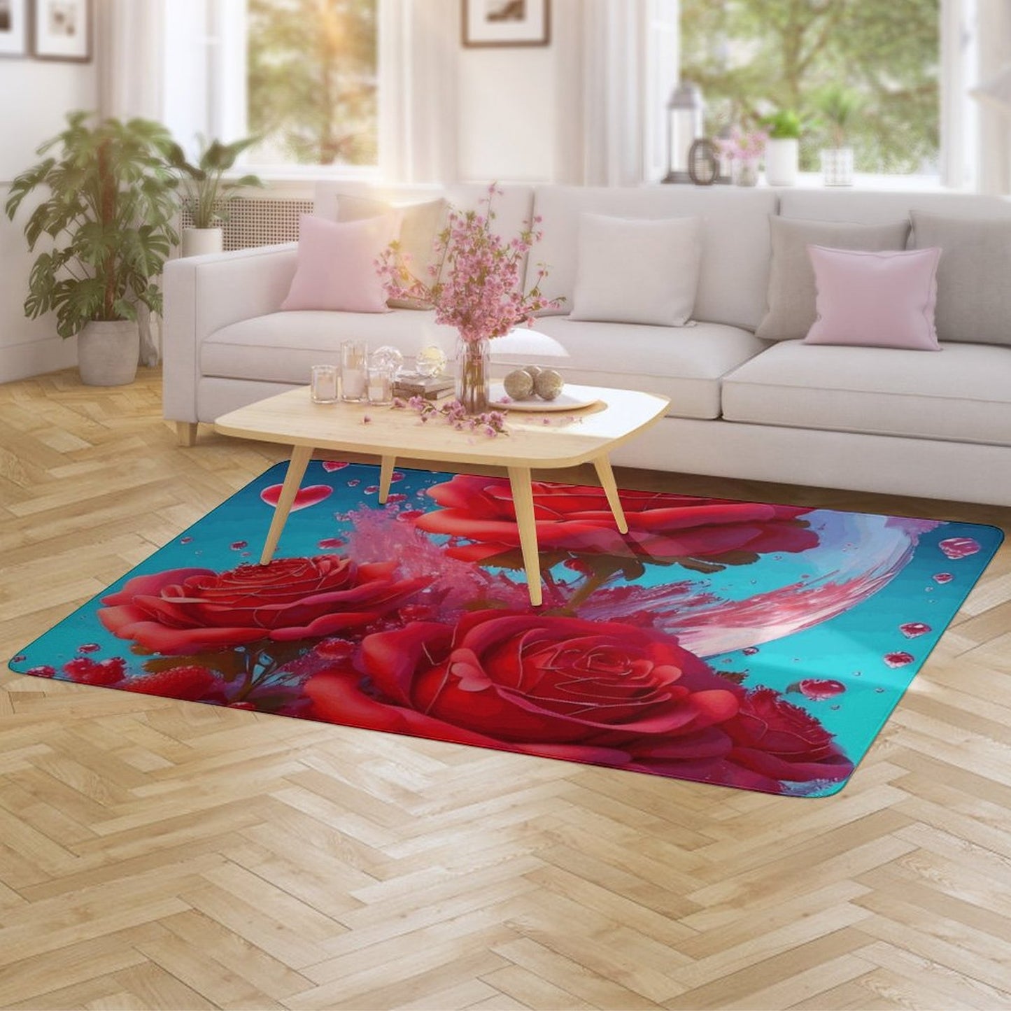 Coral Velvet Floor Mat for Home-60"x40"