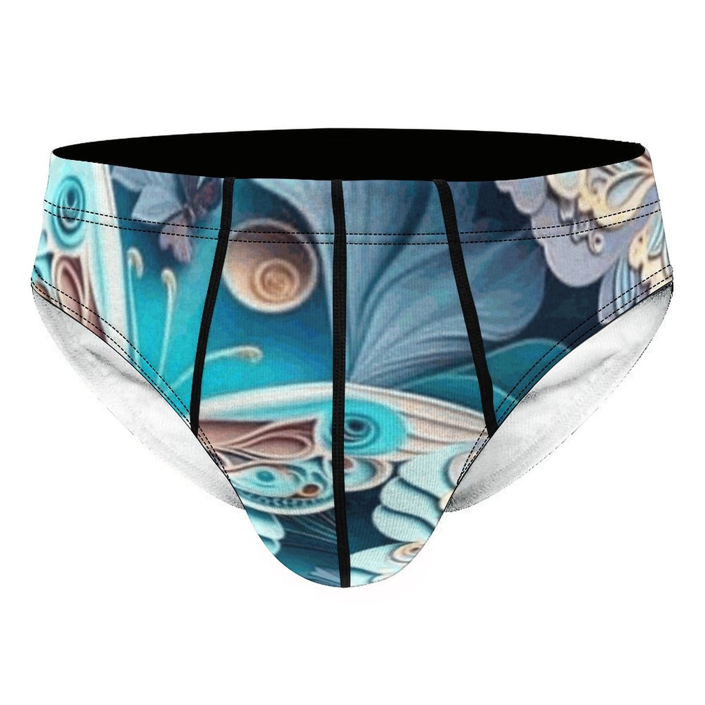 Blue Butterfly  Silk Men's Briefs