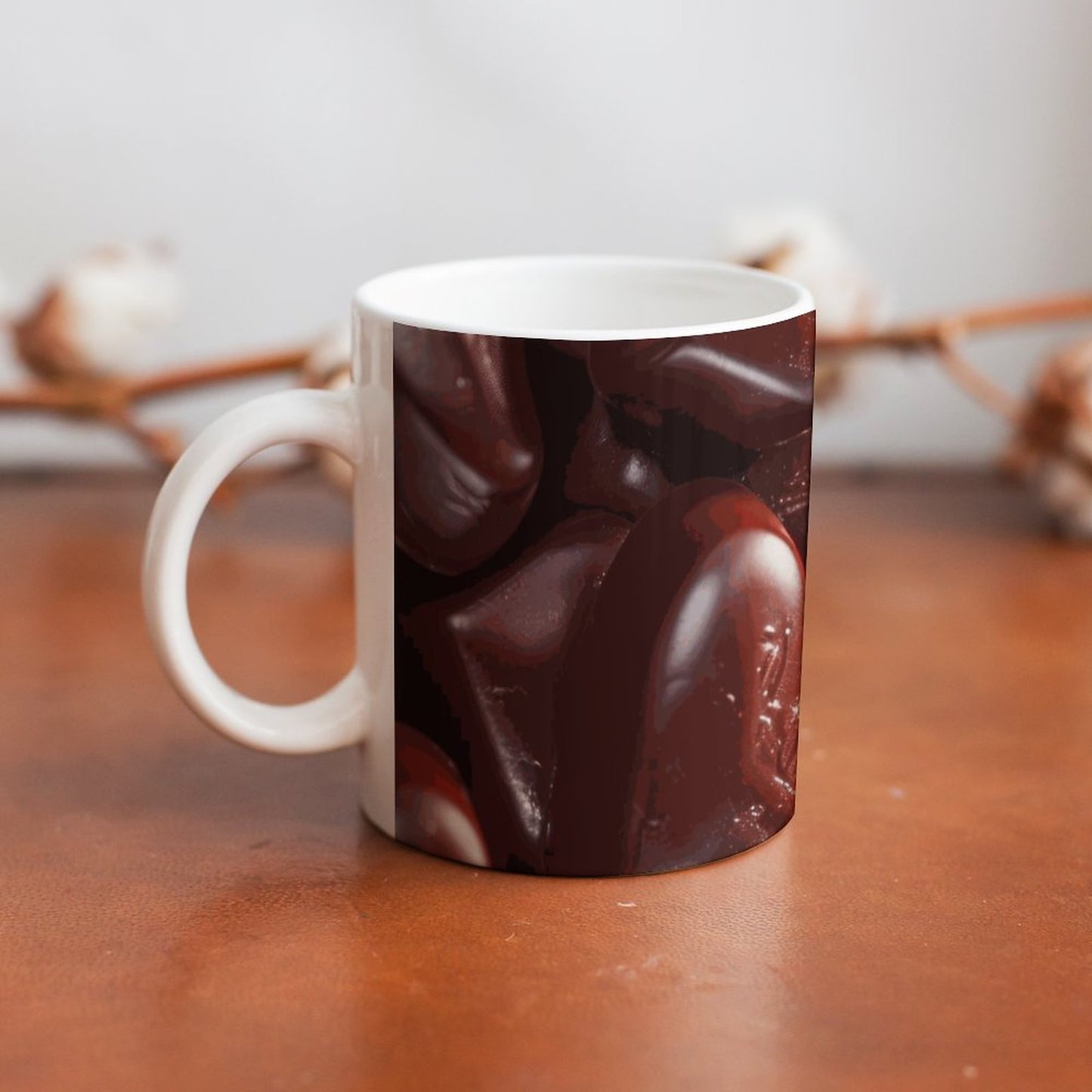 Chocolate White Mug (All-Over Printing)