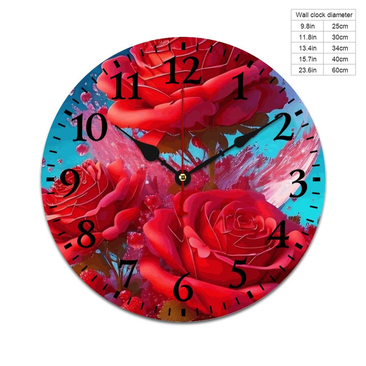 Wooden Wall Clock-9.84"x9.84"/ 25x25cm