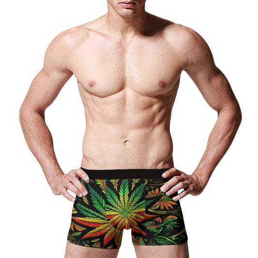 Colorful Flower Men's Underwear Boxer Briefs