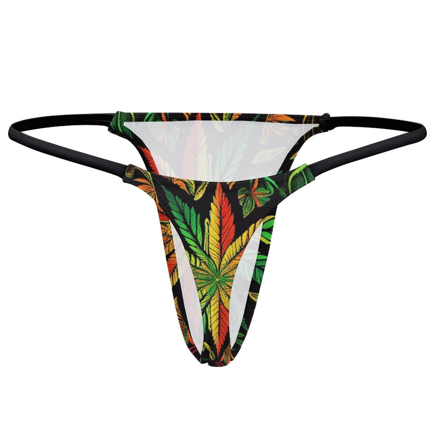 Colorful Flower Thong Panties