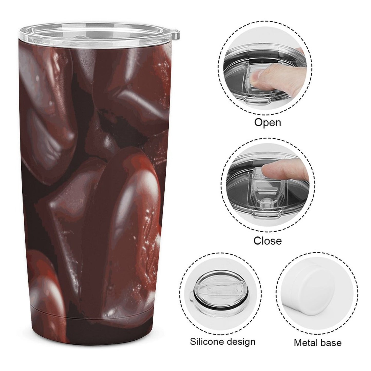 Chocolate Travel Mug (All-Over Printing)