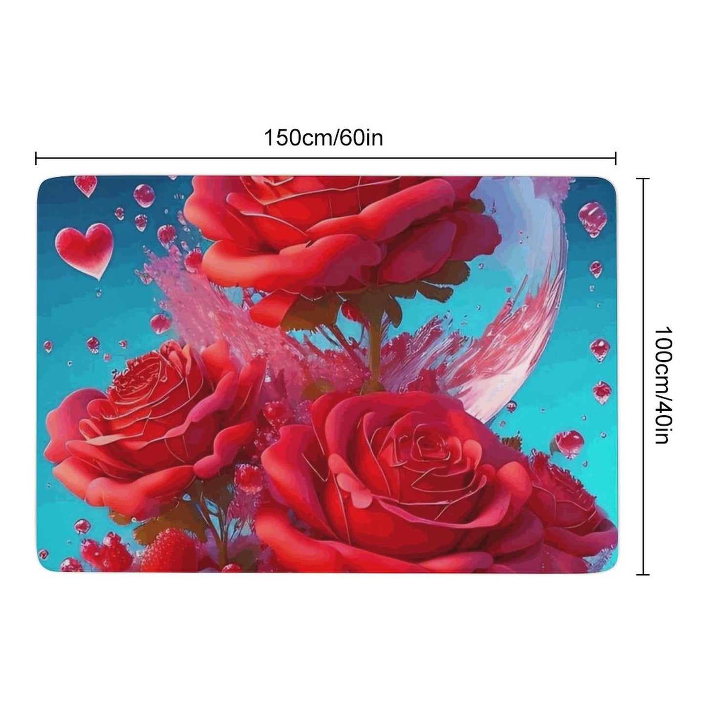 Coral Velvet Floor Mat for Home-60"x40"