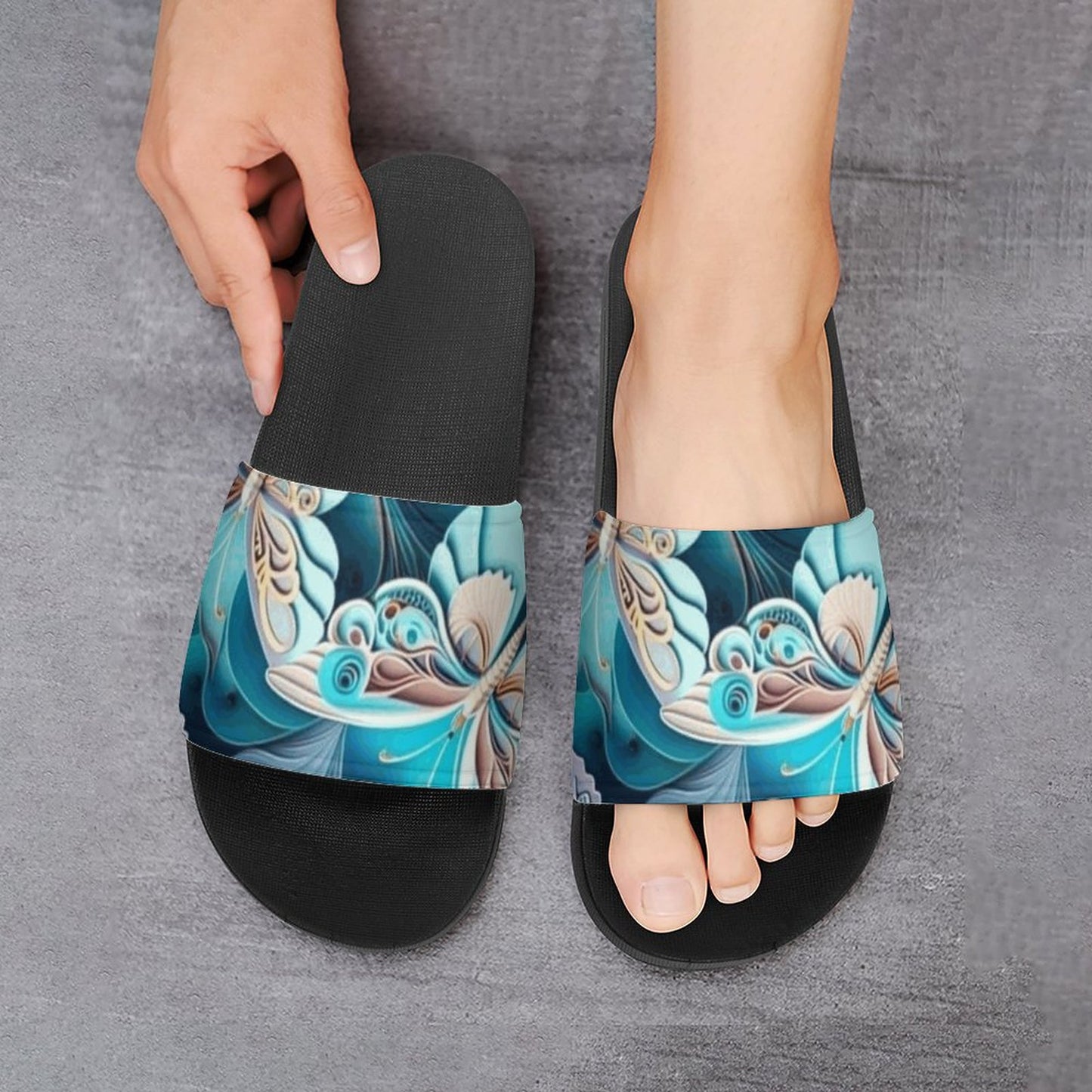 Blue Butterfly Casual Unisex Slippers