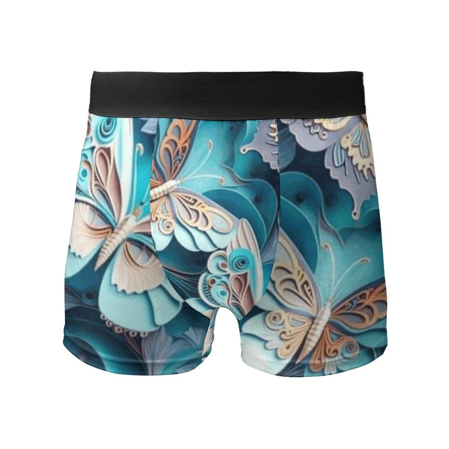 Blue Butterfly Boxer Briefs